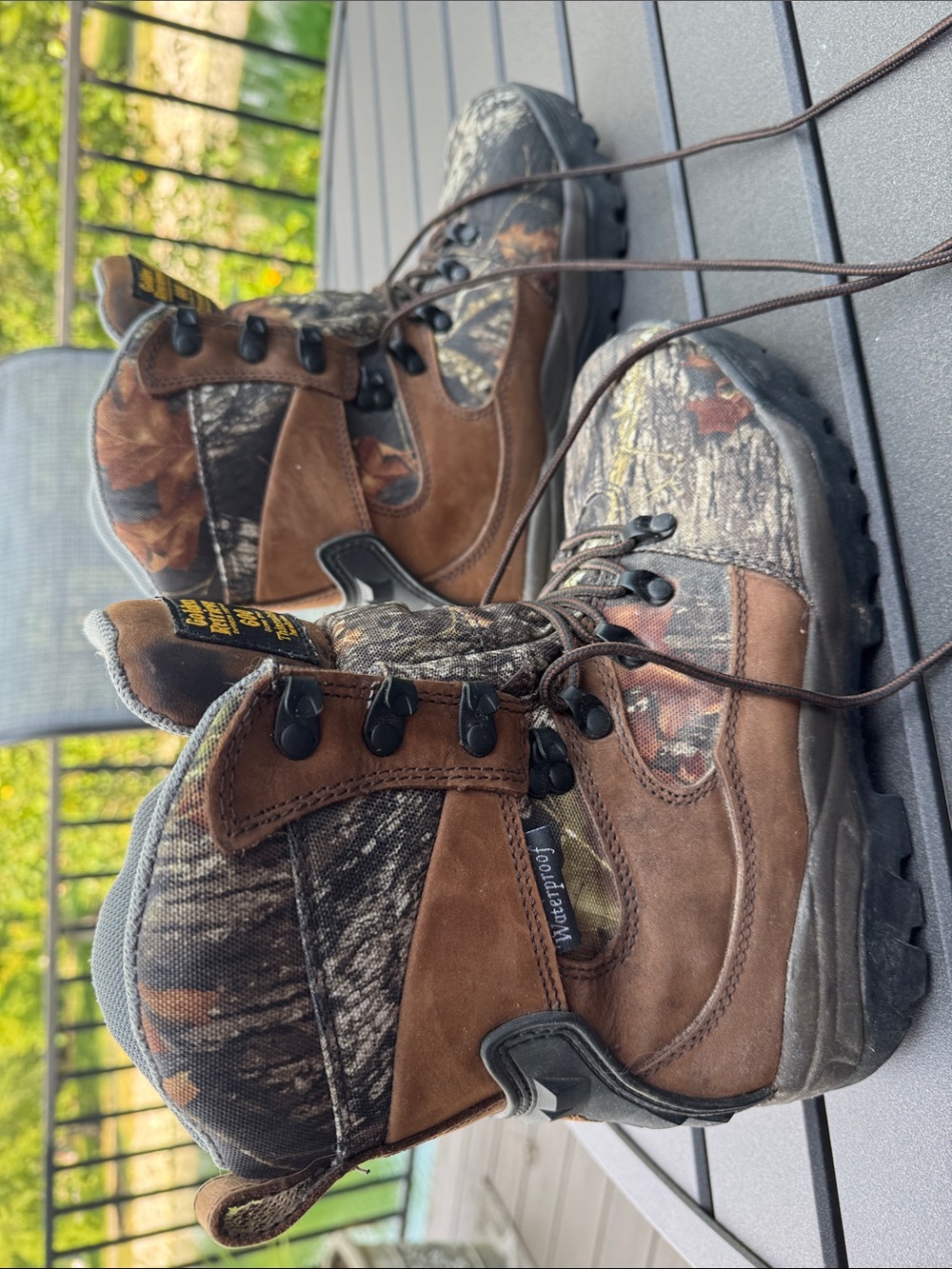 Men's Brown Camouflage Hunting Boots - Picture 3 of 10